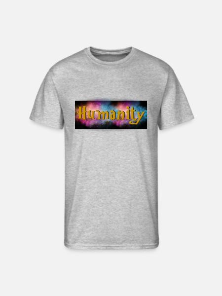 HUMANITY - Men's 50/50 T-Shirt - heather gray