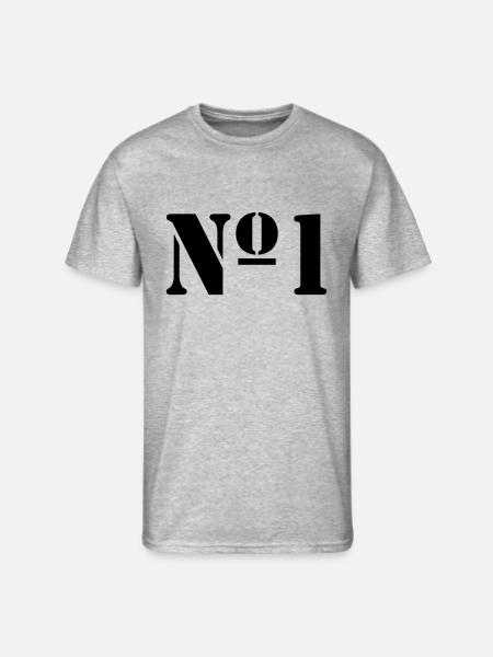 No 1 - Men's 50/50 T-Shirt - heather gray