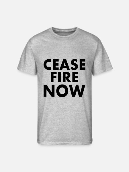 Ceasefire now - Men's 50/50 T-Shirt - heather gray