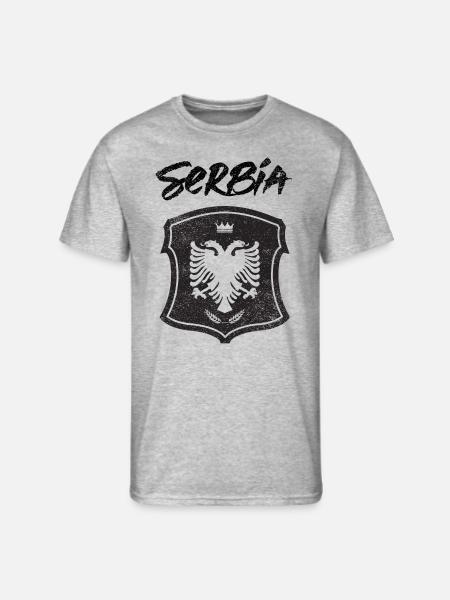 Serbia - Men's 50/50 T-Shirt - heather gray