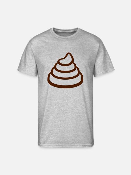 Disgusting big poop pile - Men's 50/50 T-Shirt - heather gray