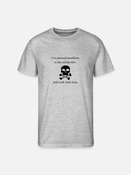 Poisoned Refrigerator Skull - Men's 50/50 T-Shirt - heather gray