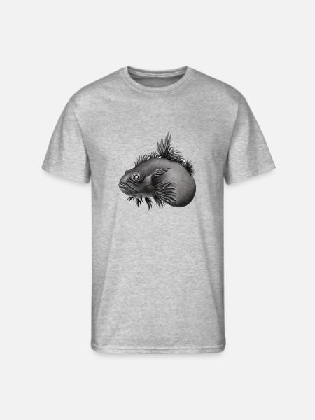 prehistoric axolotl - Men's 50/50 T-Shirt - heather gray