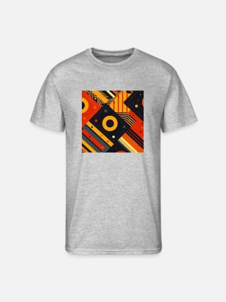 Retro Abstractions - Men's 50/50 T-Shirt - heather gray