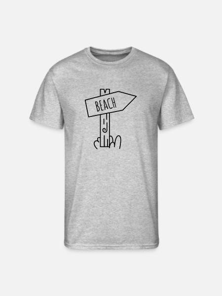 Going to the beach - Men's 50/50 T-Shirt - heather gray