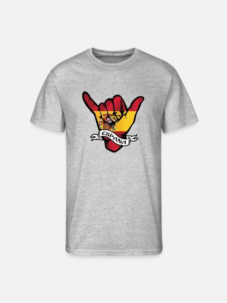 Espana Shaka - Men's 50/50 T-Shirt - heather gray