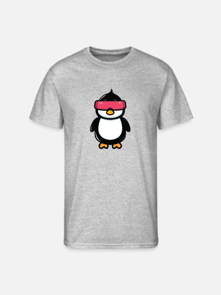 VR penguin - Men's 50/50 T-Shirt - heather gray