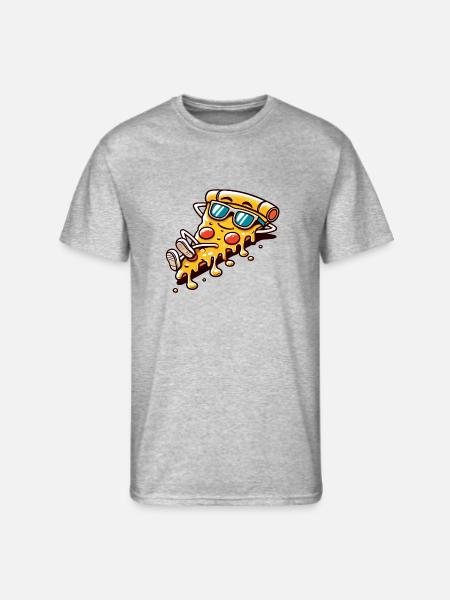 Pizza slice - Men's 50/50 T-Shirt - heather gray