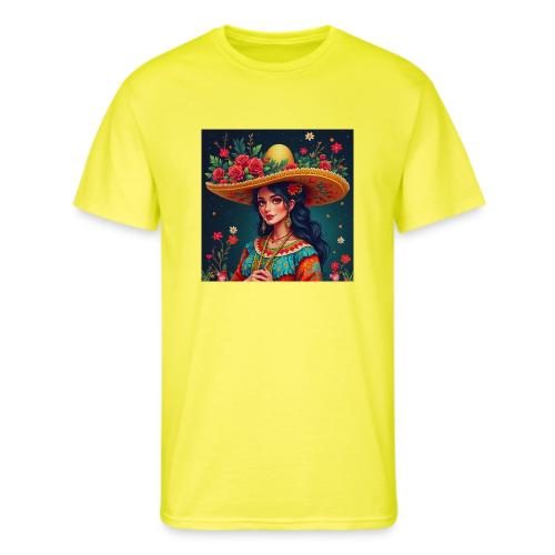 Mexican Design, Regional Mexican Charro Woman - Men's 50/50 T-Shirt