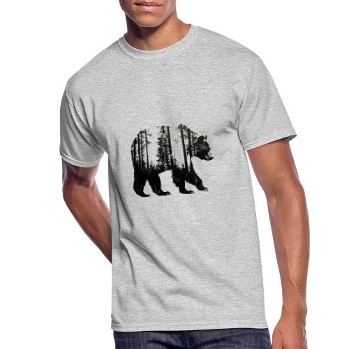 Evergreen Bear Silhouette - Men's 50/50 T-Shirt