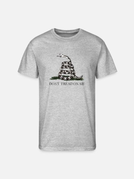 Coiled Rattlesnake Emblem - Men's 50/50 T-Shirt - heather gray