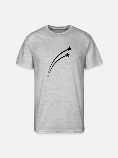 Twin Shooting Star Meteor Arc - Men's 50/50 T-Shirt - heather gray