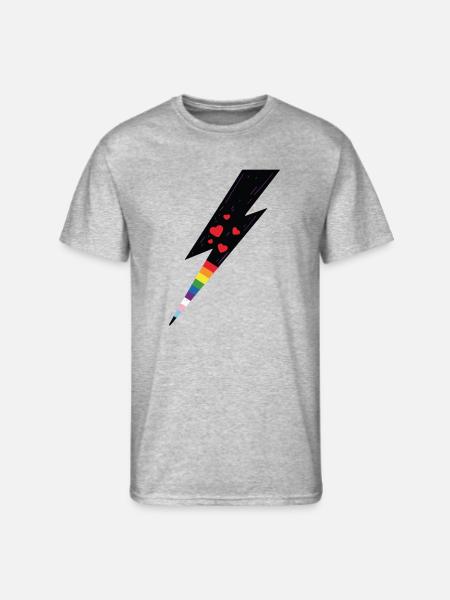 Pride Lightning - Men's 50/50 T-Shirt - heather gray