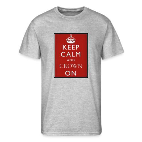 Keep Calm And Crown On logo - Men's 50/50 T-Shirt