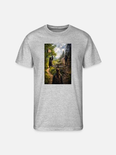 Choose the bear - Men's 50/50 T-Shirt - heather gray