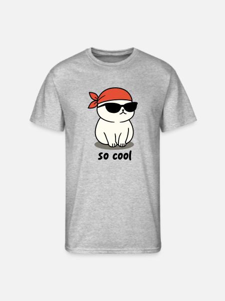so cool cat - Men's 50/50 T-Shirt - heather gray