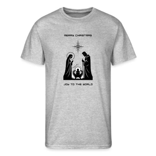 Joy to the World T-Shirt | Minimalist Nativity - Men's 50/50 T-Shirt