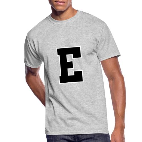 Varsity Letter E Collegiate Font Graphic - Men's 50/50 T-Shirt