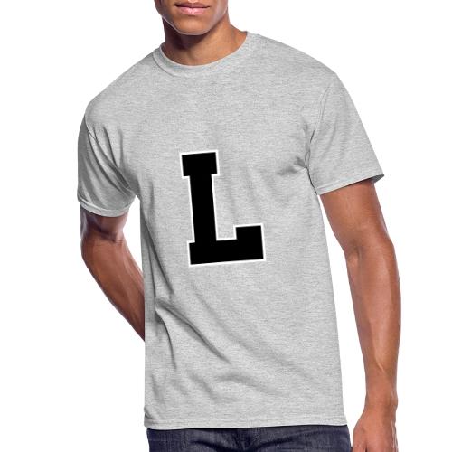 Varsity Letter L Athletic Monogram - Men's 50/50 T-Shirt