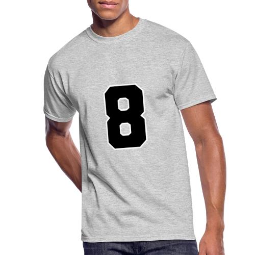 Varsity Number 8 College Style - Men's 50/50 T-Shirt