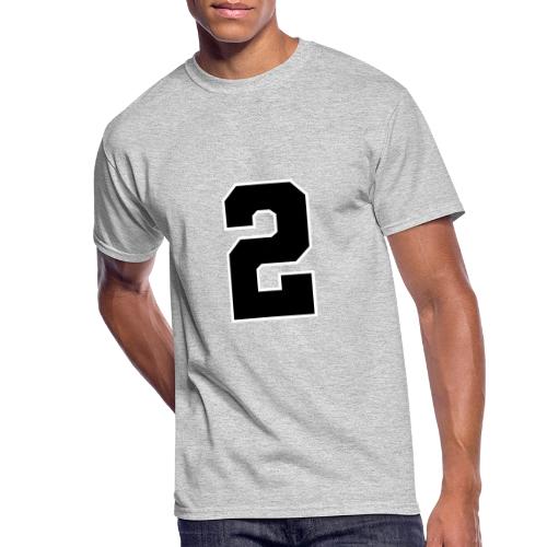 Varsity Number 2 Sports Design - Men's 50/50 T-Shirt