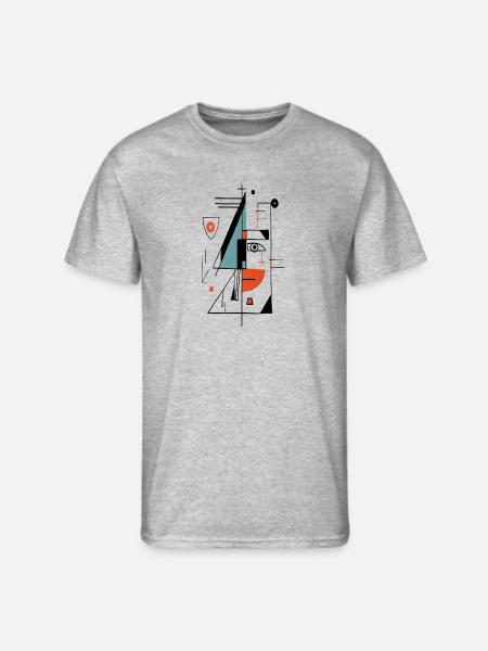 Unique face design - Men's 50/50 T-Shirt - heather gray