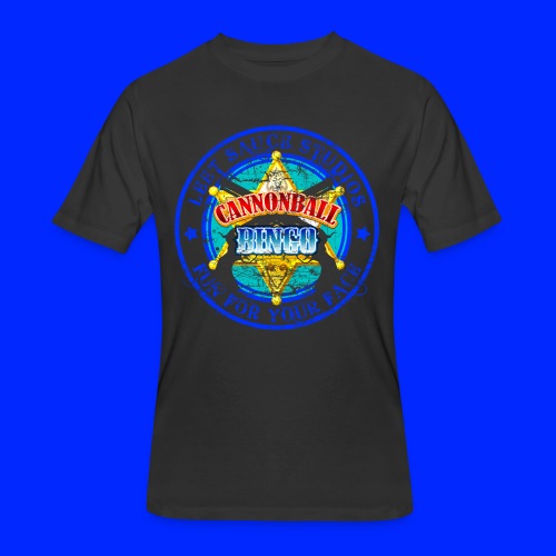 Vintage Cannonball Bingo Badge Blue - Men's 50/50 T-Shirt