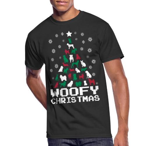 Woofy Christmas Tree - Men's 50/50 T-Shirt
