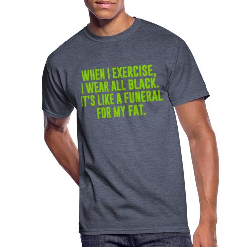 Fat Funeral Text - Men's 50/50 T-Shirt
