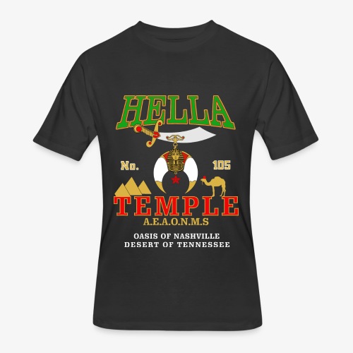 Hella Temple #105 2016 Version - Men's 50/50 T-Shirt