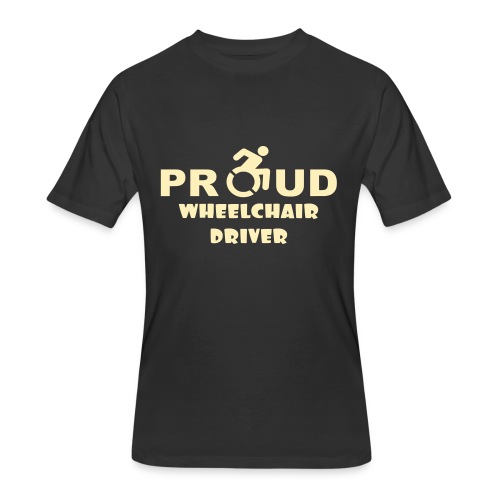 Proud wheelchair driver - Men's 50/50 T-Shirt
