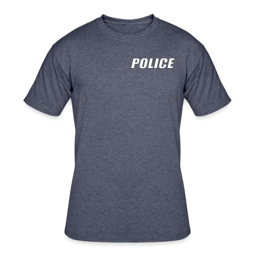 Police White - Men's 50/50 T-Shirt