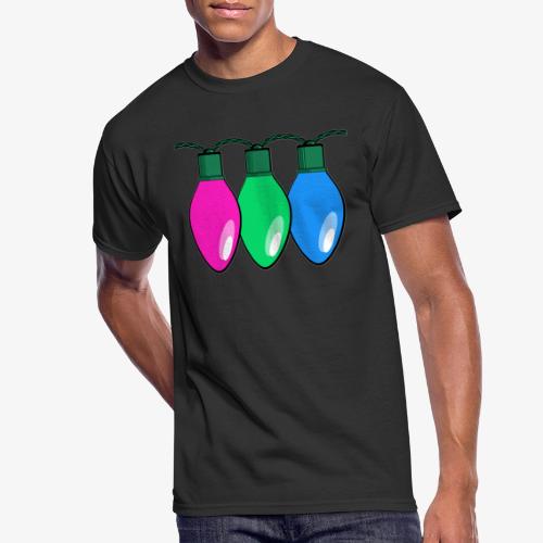 Polysexual Pride Christmas Lights - Men's 50/50 T-Shirt