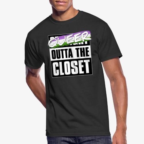 Queer Outta the Closet - Genderqueer Pride - Men's 50/50 T-Shirt