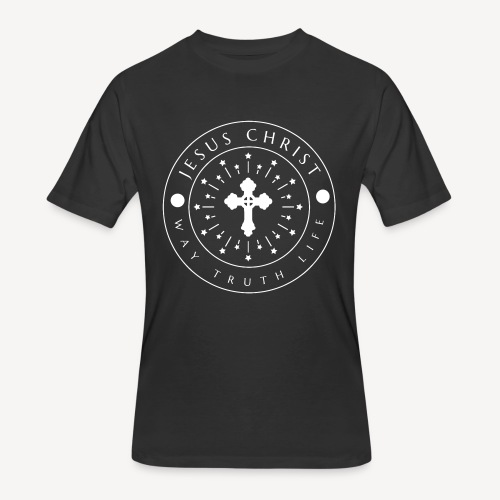 JESUS CHRIST -WAY TRUTH LIFE - Men's 50/50 T-Shirt