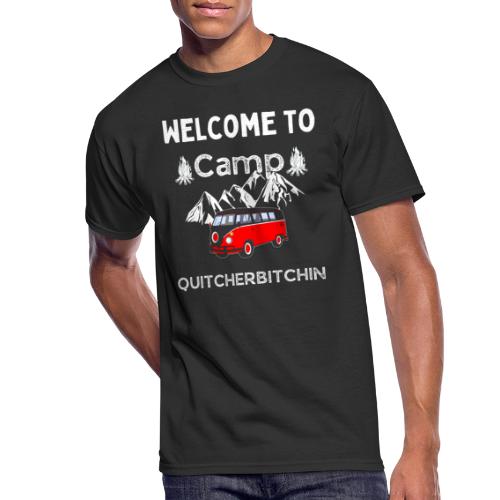 Welcome To Camp Quitcherbitchin Hiking & Camping - Men's 50/50 T-Shirt