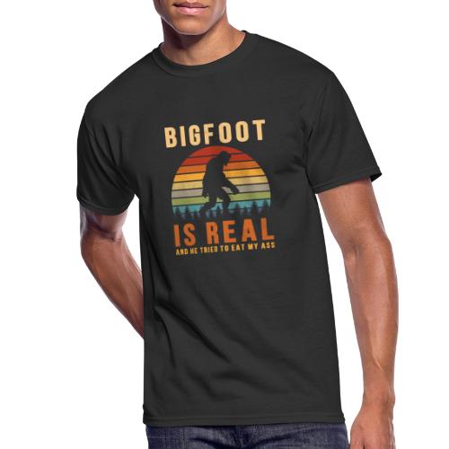 Bigfoot Is Real And He Tried To Eat My Ass Funny - Men's 50/50 T-Shirt