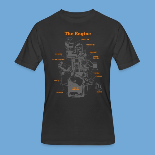 Engine Diagram - Men's 50/50 T-Shirt