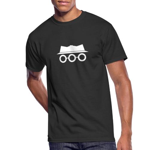 Solid White Somewhat Incognito Logo - Men's 50/50 T-Shirt