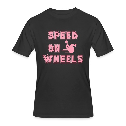 Speed on wheels for real fast wheelchair users - Men's 50/50 T-Shirt