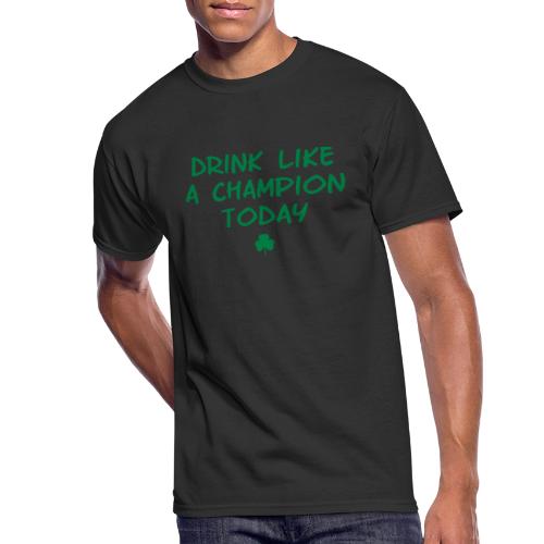 Drink Like A Champion Shamrock - Men's 50/50 T-Shirt