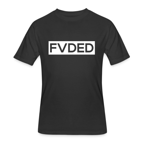FVDED Cutout resize V1 white - Men's 50/50 T-Shirt
