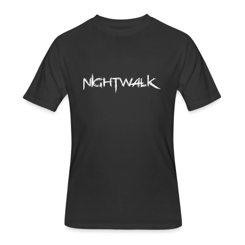 Nightwalk Logo White - Men's 50/50 T-Shirt
