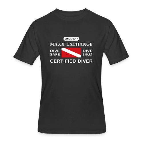 Maxx Exchange Certified Diver Wetsuit Snorkel. - Men's 50/50 T-Shirt