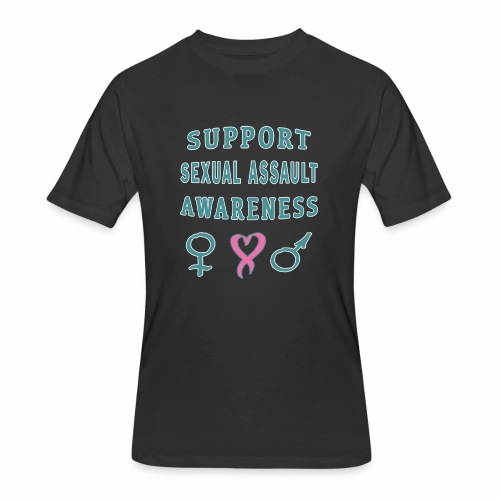 Support Sexual Assault Awareness Prevention Month - Men's 50/50 T-Shirt