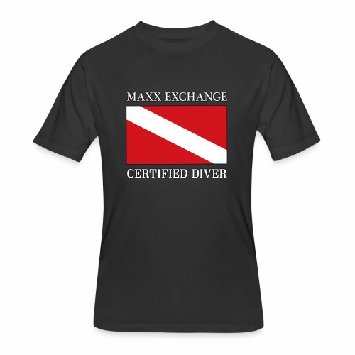 Maxx Exchange Certified Diver Frogman Snorkel. - Men's 50/50 T-Shirt