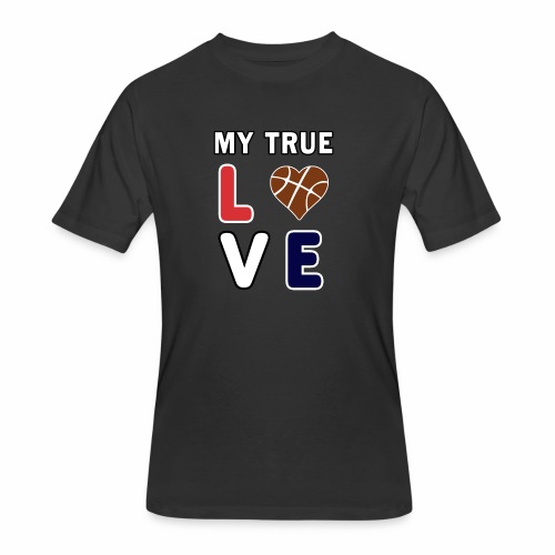 Basketball My True Love kids Coach Team Gift. - Men's 50/50 T-Shirt