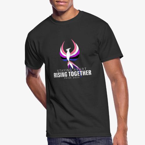 Genderfluid Staying Apart Rising Together Pride - Men's 50/50 T-Shirt