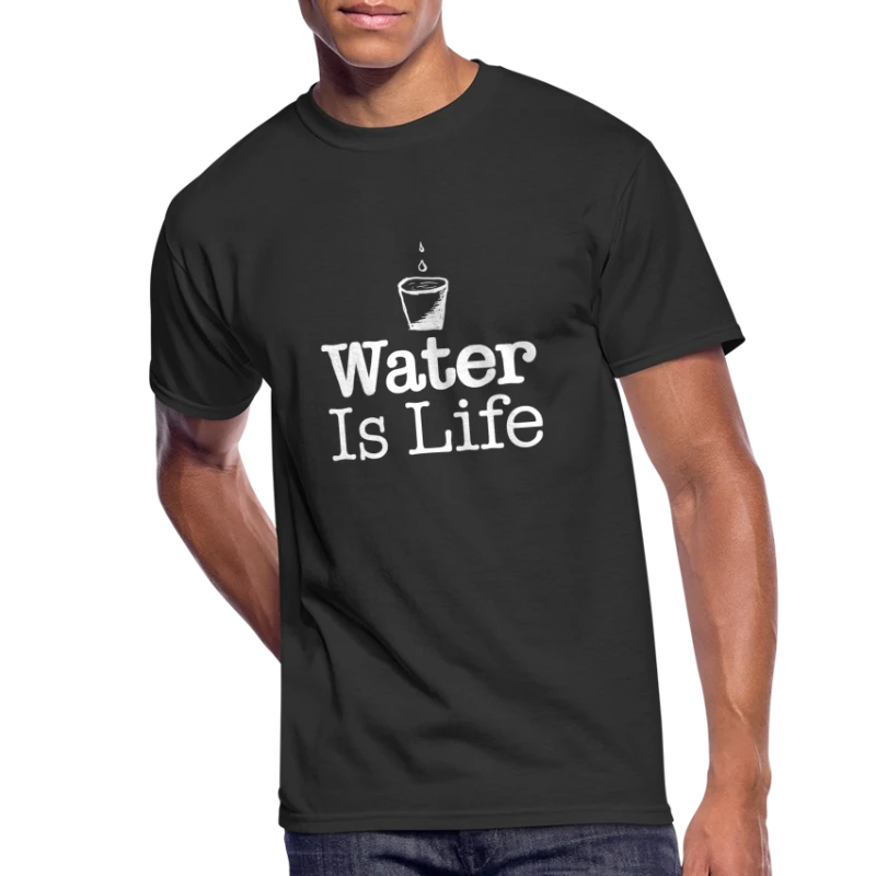 water Is Life W - Men's 50/50 T-Shirt