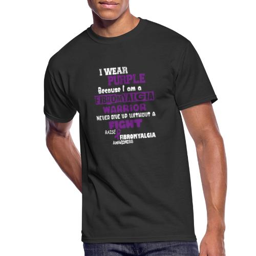I Wear Purple Fibromyalgia Awareness - Men's 50/50 T-Shirt